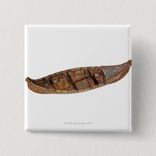 Badge Carré 5 Cm Canoë Eskimo (Devant)
