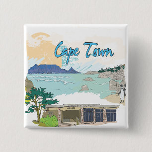 Badge Carré 5 Cm Cape Town