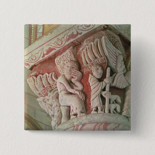 Badge Carré 5 Cm Capital du choeur de 'Babilonia (Devant)