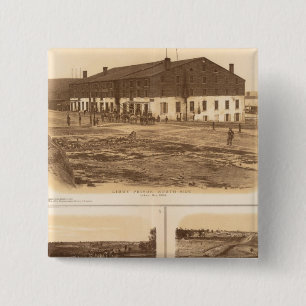 Badge Carré 5 Cm Capitol, prison de Richmond Libby