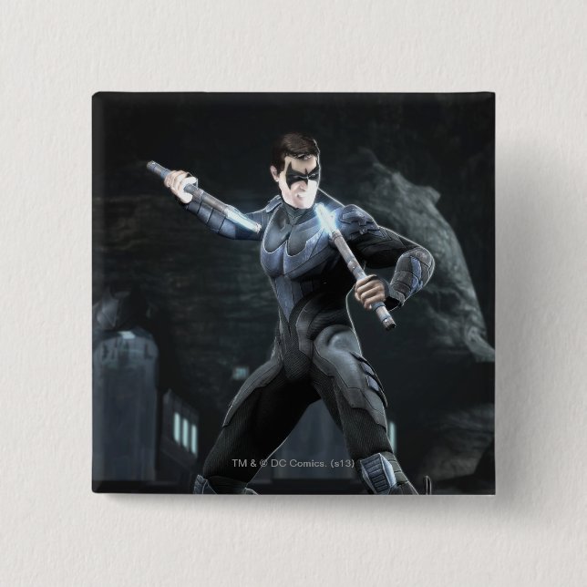 Badge Carré 5 Cm Capture d'écran : Nightwing (Devant)