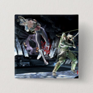 Badge Carré 5 Cm Capture d'écran : Wonder Woman vs Green Arrow