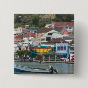 Badge Carré 5 Cm Caraïbes, GRENADA, St. George's, St. George's