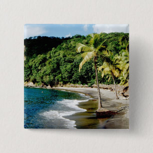 Badge Carré 5 Cm Caraïbes, Petites Antilles, Indes occidentales, Sa
