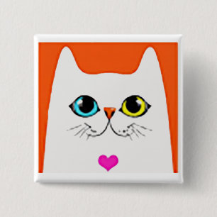 BADGE CARRÉ 5 CM CARRÉ DE PIN DE VOLONTAIRE DE DÉLIVRANCE DE CAT