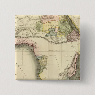 Badge Carré 5 Cm Carte africaine
