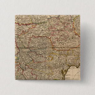 Badge Carré 5 Cm Carte composite des colonies françaises