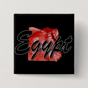 Badge Carré 5 Cm Carte de l'Égypte