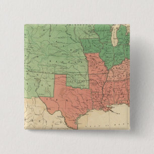 Badge Carré 5 Cm Carte des États-Unis 2