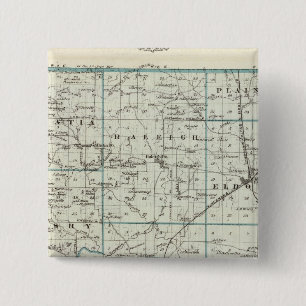 Badge Carré 5 Cm Carte du comté de Saline