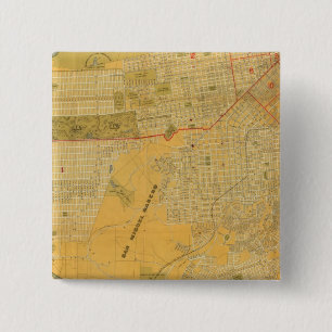 Badge Carré 5 Cm Carte du Guide Britton et Rey