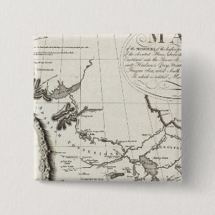 Badge Carré 5 Cm Carte du Missouri