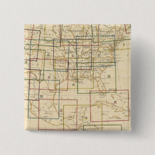 Badge Carré 5 Cm Carte du répertoire Explication des panneaux util
