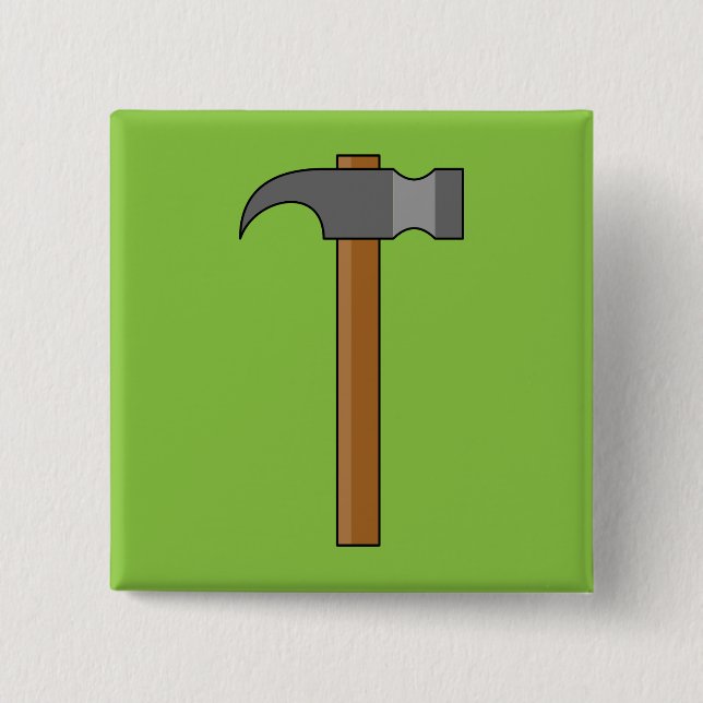 Badge Carré 5 Cm Carton en marteau (Devant)