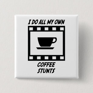 Badge Carré 5 Cm Cascades de café