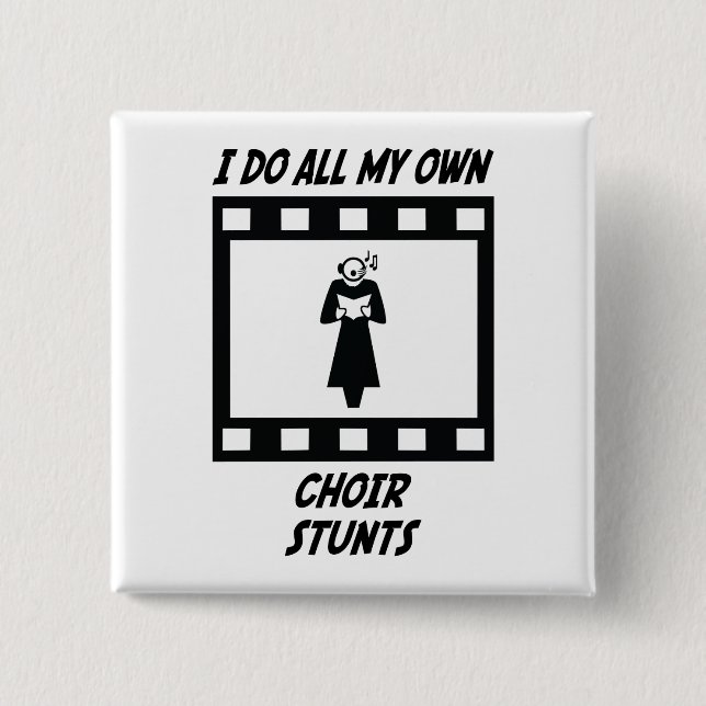 Badge Carré 5 Cm Cascades de choeur (Devant)