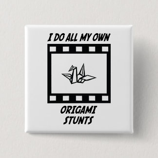 Badge Carré 5 Cm Cascades d'origami