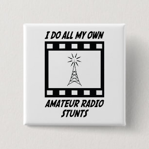 Badge Carré 5 Cm Cascades par radio amateurs