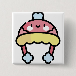 Badge Carré 5 Cm casquette