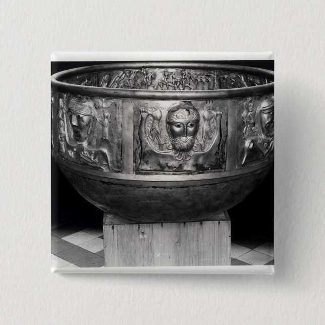 Badge Carré 5 Cm Cast du gundestrup Cauldron (Devant)