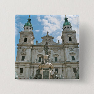 Badge Carré 5 Cm Cathédrale de Salzbourg
