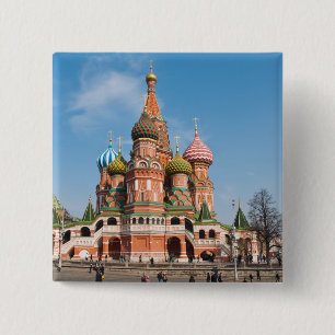 Badge Carré 5 Cm Cathédrale Saint-Basile de Moscou