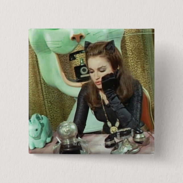 Badge Carré 5 Cm Catwoman (Devant)