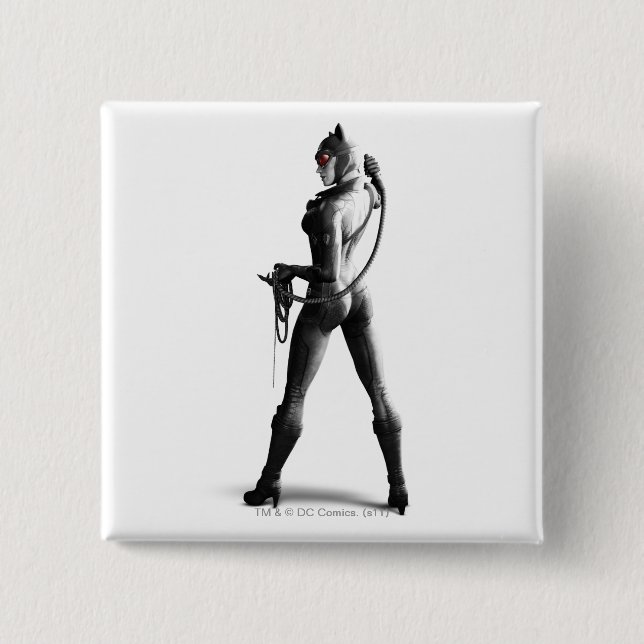 Badge Carré 5 Cm Catwoman (Devant)