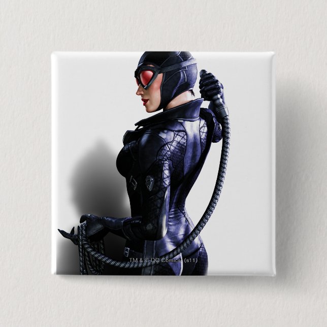 Badge Carré 5 Cm Catwoman 2 (Devant)