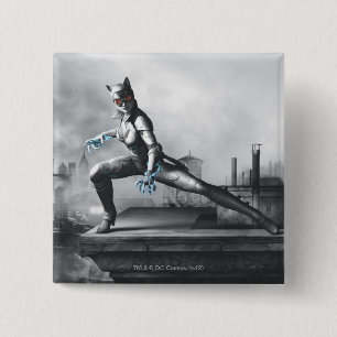 Badge Carré 5 Cm Catwoman - Lightning