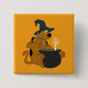 Badge Carré 5 Cm Cauldron de sorcière Scooby-Doo