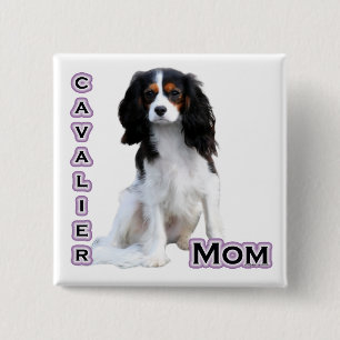 Badge Carré 5 Cm Cavalier Mom 4 - Bouton