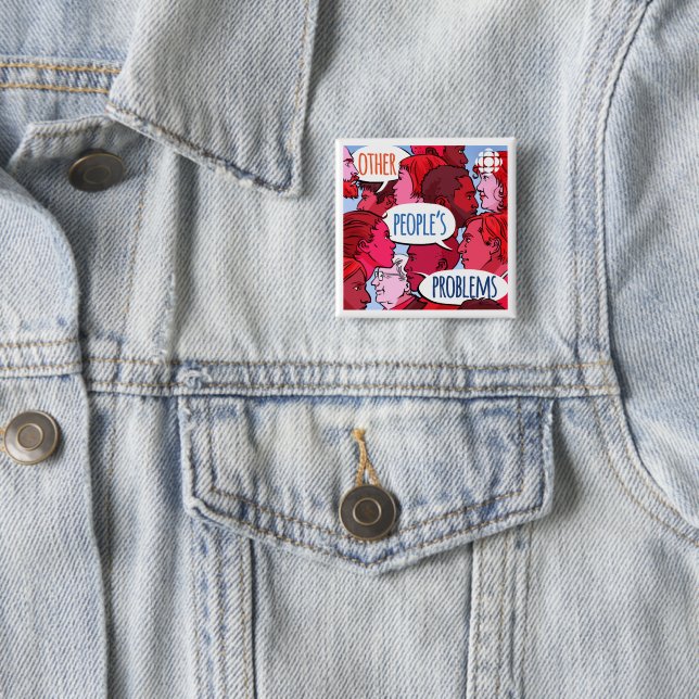 Badge Carré 5 Cm CBC Autres problèmes des gens (En situation)