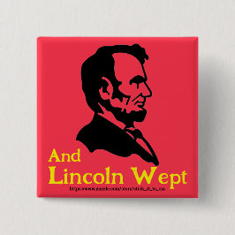 BADGE CARRÉ 5 CM CE QUE LINCOLN PENSERAIT DE TRUMP