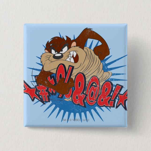 Badge Carré 5 Cm Censé TAZ™ (Devant)