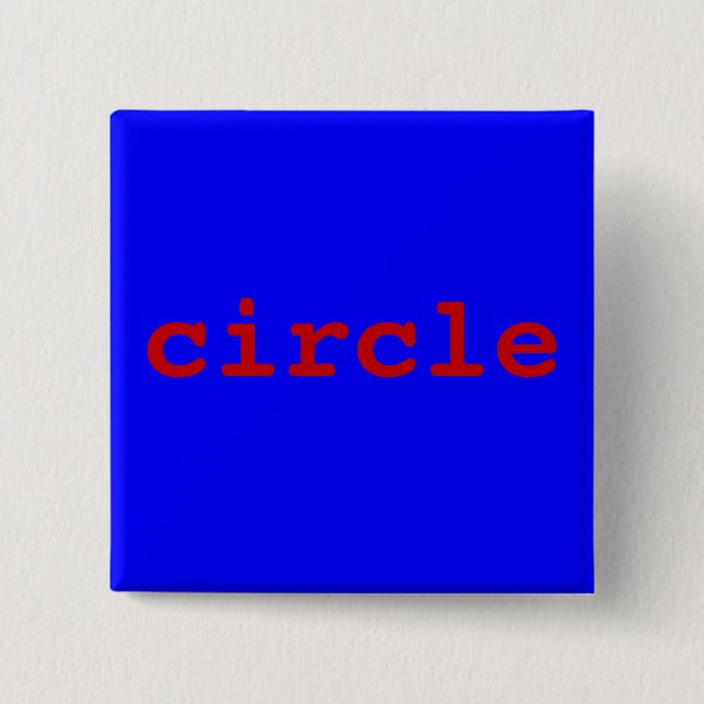 Badge Carré 5 Cm cercle (Devant)