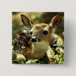 Badge Carré 5 Cm Cerf