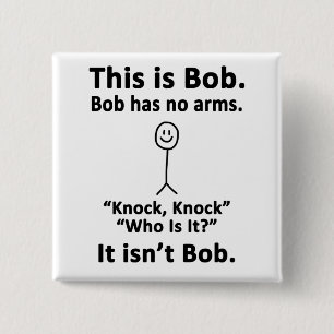 Badge Carré 5 Cm C'est Bob