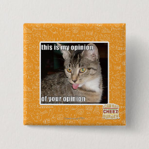 Badge Carré 5 Cm c'est mon avis