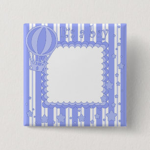 Badge Carré 5 Cm C'est un garçon