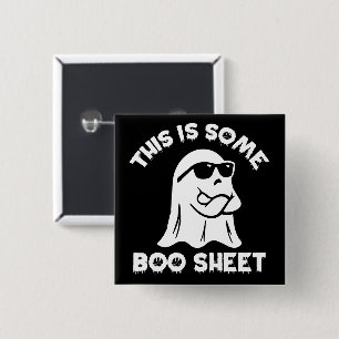 Badge Carré 5 Cm C'Est Un Peu De Feuille De Boite Ghost Funny Retro