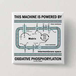 Badge Carré 5 Cm Cette machine actionnée par phosphorylation