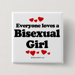 Badge Carré 5 Cm Chacun aime un garçon bisexuel