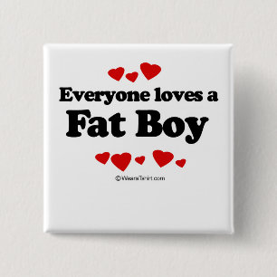 Badge Carré 5 Cm Chacun aime un gros garçon