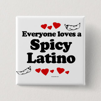 Badge Carré 5 Cm Chacun aime un Latino épicé