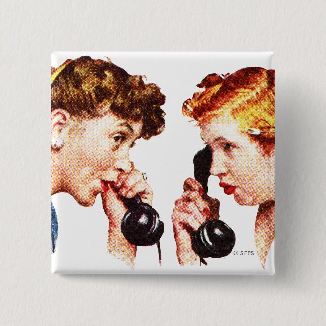 Badge Carré 5 Cm Chaîne Gossip 2 (Devant)