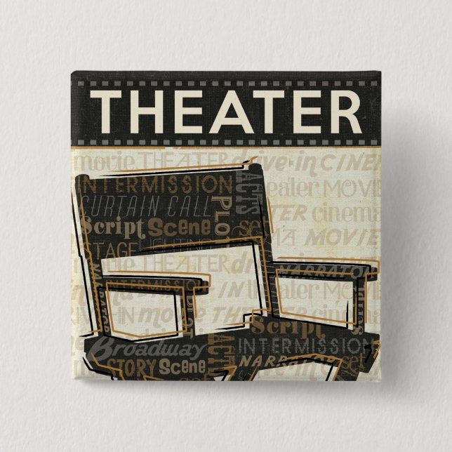 Badge Carré 5 Cm Chair de directeur (Devant)