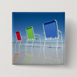 Badge Carré 5 Cm Chaises de plage en Australie