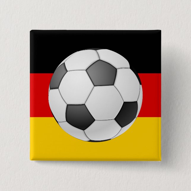 Badge Carré 5 Cm Champions d'Allemagne 2014 (Devant)
