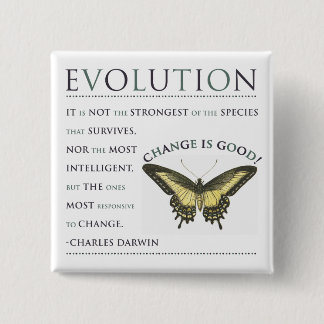 Badge Carré 5 Cm Changement d'évolution